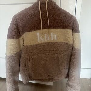 Kith Brown and Cream Sherpa Jacket